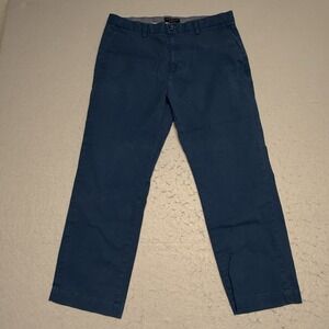 Banana Republic Emerson Chino Pants Navy Blue Mens 36x30 Straight Fit Stretch